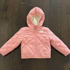 The North Face Reversible Light Pink Hooded Jacket